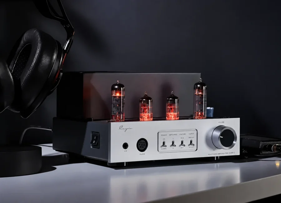 The HA-1A Mk3 puts a fully tube-based Class A circuit, custom transformers and EL84 valves into Cayin’s most compact HA-series design.