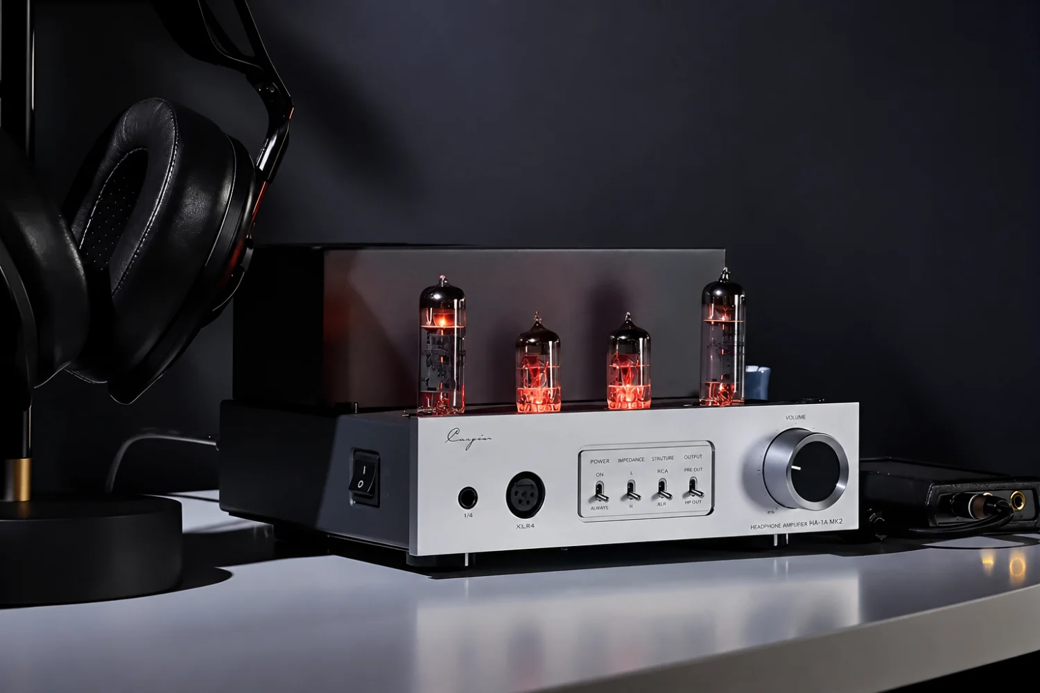 The HA-1A Mk3 puts a fully tube-based Class A circuit, custom transformers and EL84 valves into Cayin’s most compact HA-series design.