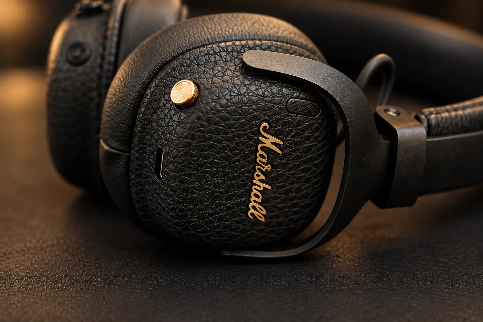 Marshall Milton ANC combines classic Marshall styling with a compact on-ear design.