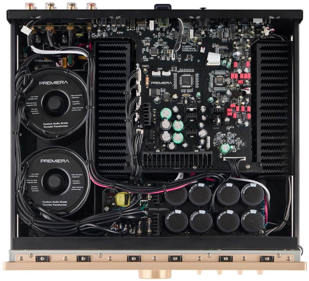Premiera Goes All-In on Class AB With the 275W A5 Axiom 4 An ESS ES9038Pro DAC gives the A5 Axiom support for PCM up to 32-bit/768kHz and DSD256.