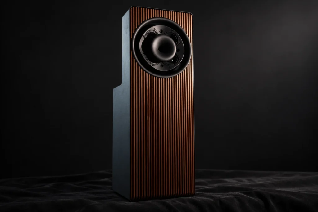 Lithuanian loudspeaker manufacturer Silent Pound has revealed the first details of an unnamed flagship built around a folded dipole bass system and virtual coaxial driver arrangement.
