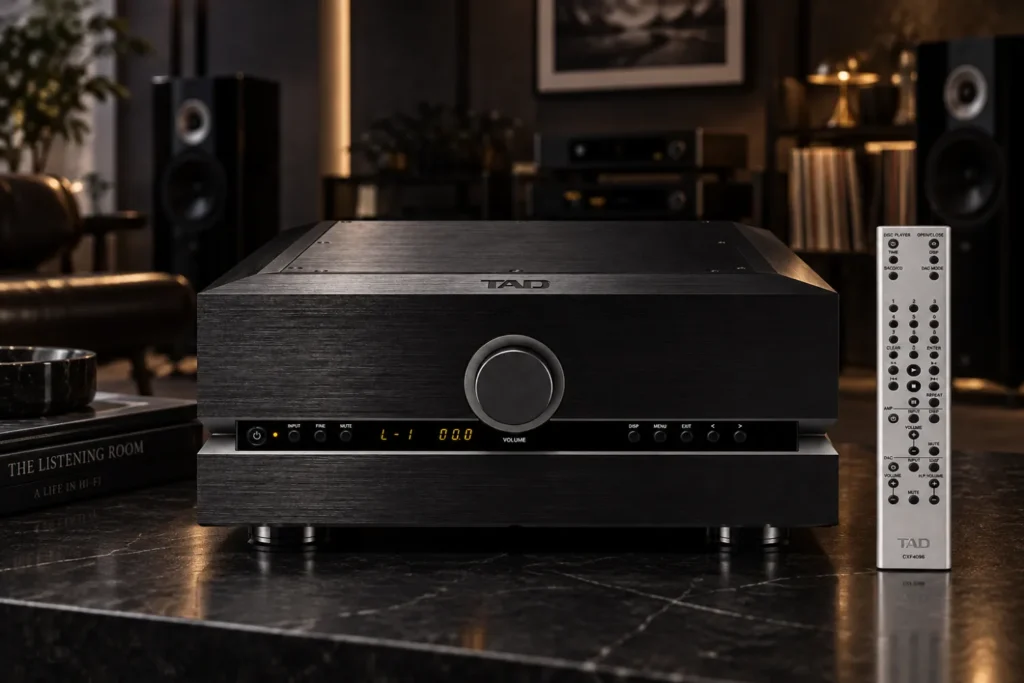 The TAD A1000D builds on the analog A1000 integrated amplifier by adding digital inputs and the company’s digital signal processing and D/A conversion technology.