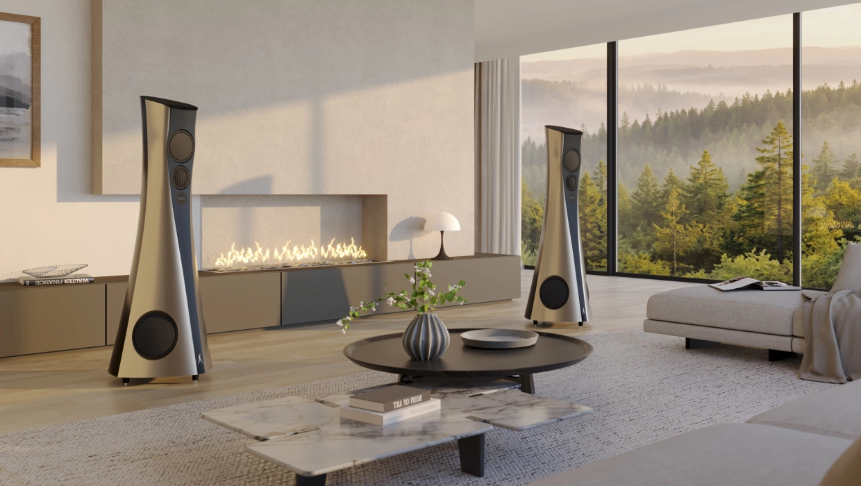 Estelon Forza Ultra Debuts With Custom Accuton Drivers and Four-Way Design 2 Estelon Forza Ultra four-way floorstanding loudspeaker in a two-tone finish