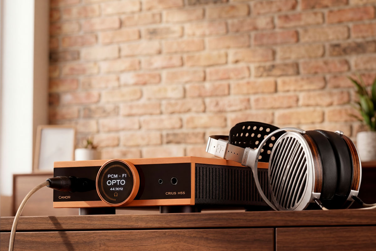 Canor Crius H5S Shrinks a Headphone Hub and Preamp Into One Chassis 26 USB-C supports PCM up to 32-bit/768kHz and native DSD512, while optical and coaxial inputs extend the H5S beyond computer-based playback.