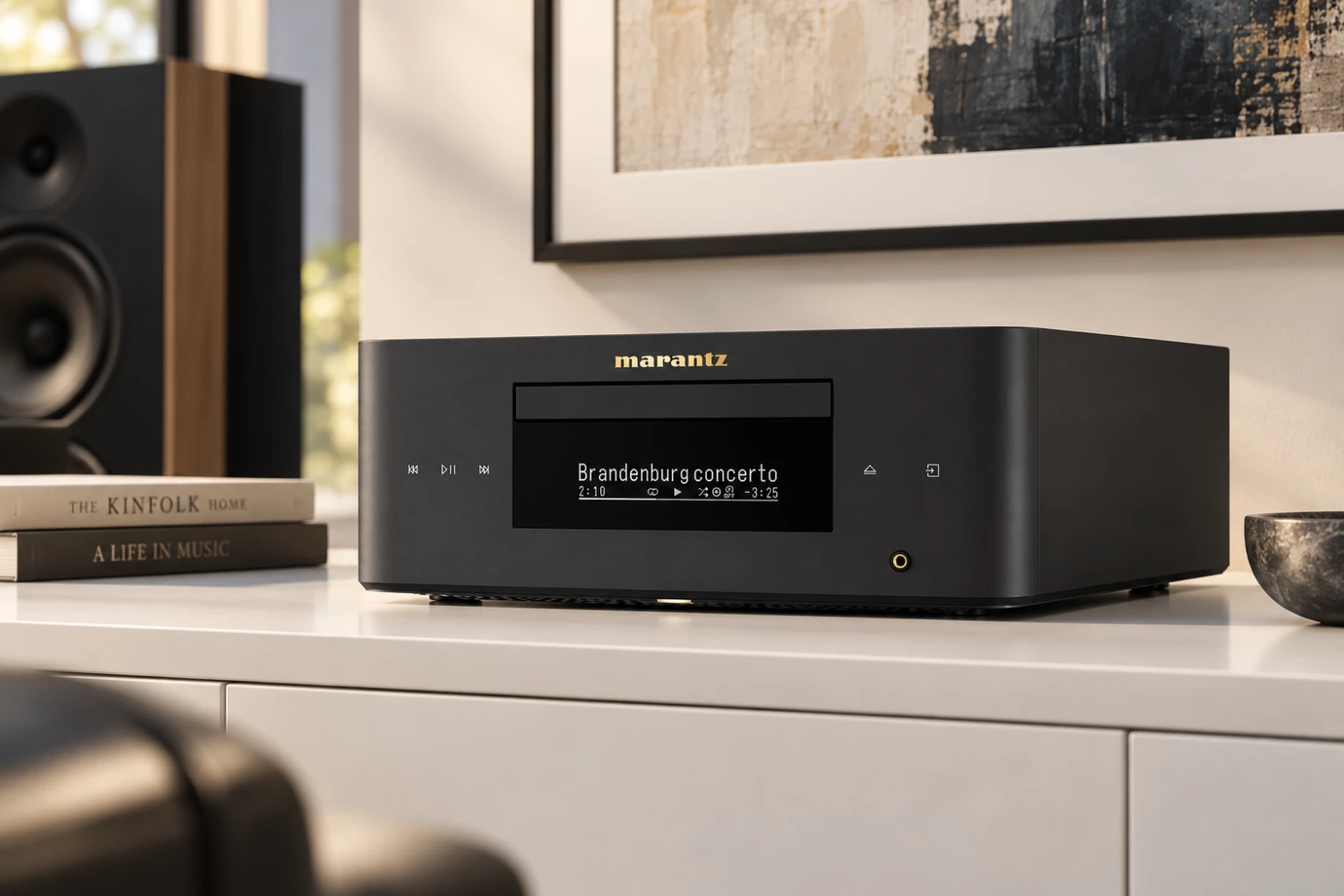 Marantz brings streaming, physical media, radio and TV sound together in the compact MCR 60n DAB stereo system.
