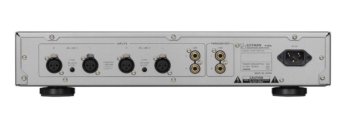 Luxman P-800u Channels Centennial Engineering Into an Analog Headphone Amp 24 In unbalanced mode, the specified continuous output power is 4W+4W at 8 Ohms, 2W+2W at 16 Ohms, 1W+1W at 32 Ohms, and 53mW+53mW at 600 Ohms. In balanced mode, this is 8W+8W at 16 Ohms, 4W+4W at 32 Ohms, and 213mW+213mW at 600 Ohms. The specified signal-to-noise ratio is 116 dB in unbalanced mode and 119 dB in balanced mode.