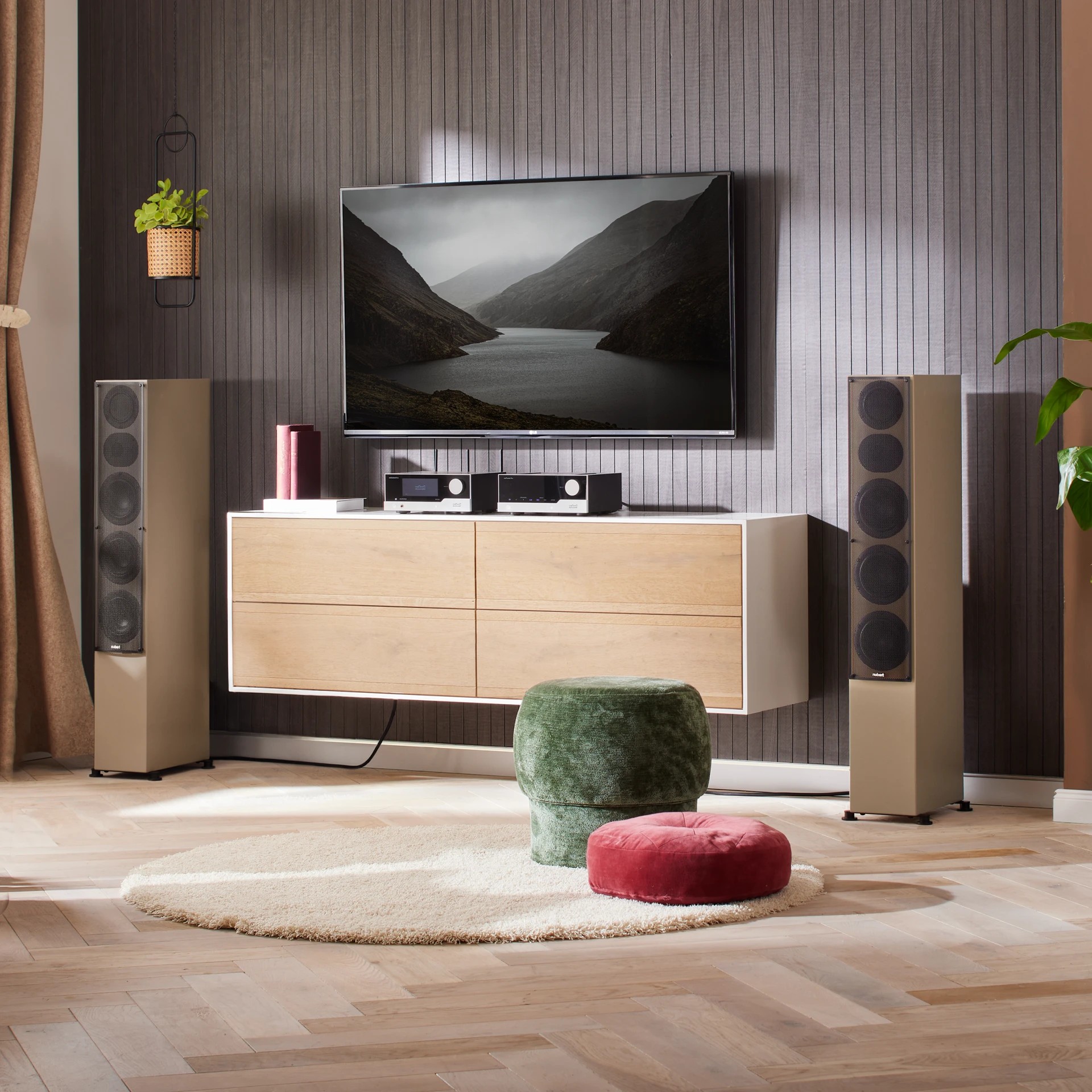Nubert Adds Cappuccino Finish to nuLine Speakers