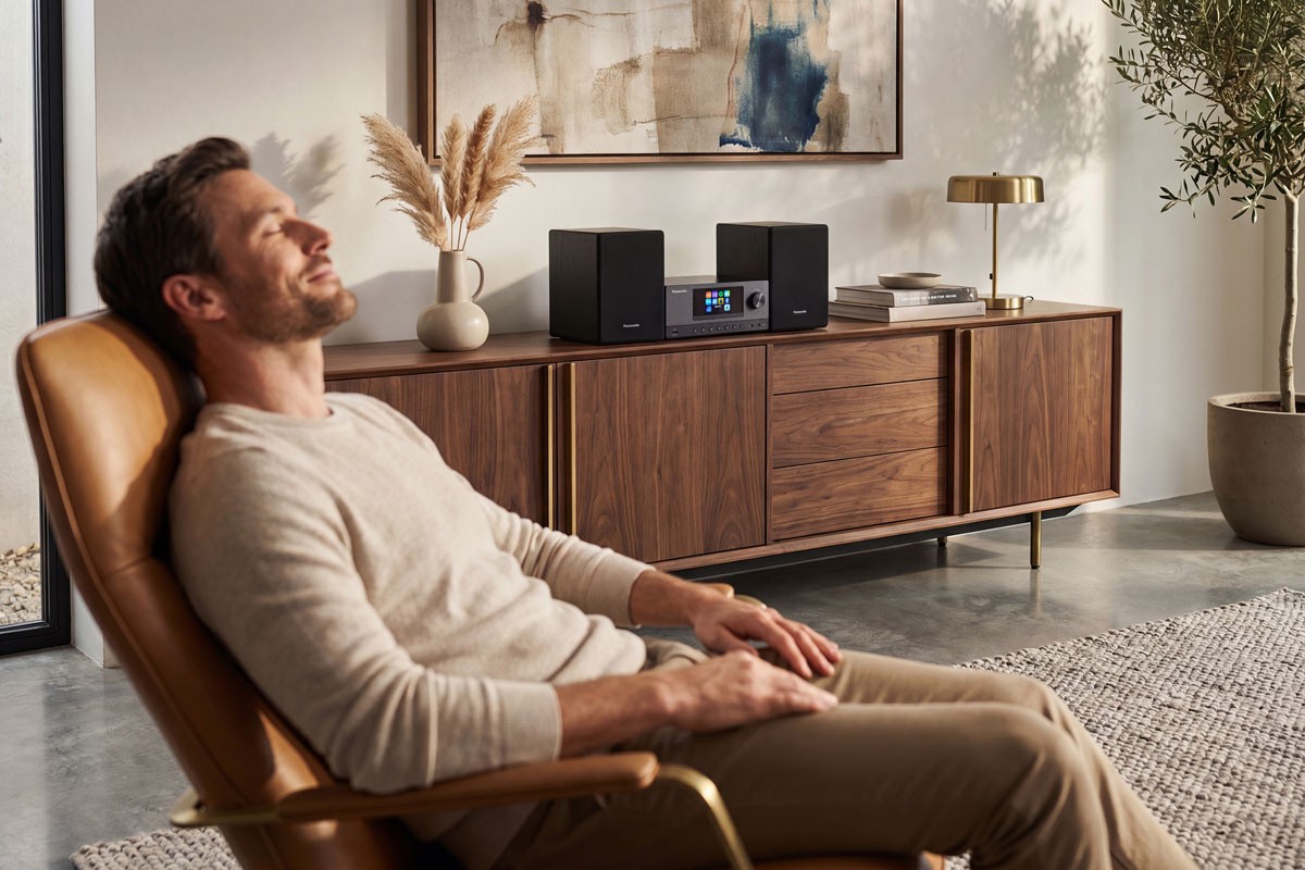 Panasonic SC-PMX112 Builds a Modern Music Hub Around the Classic Micro System 27 When the Bluetooth connection is so stable, you can finally pretend you’re meditating instead of listening to the same album for the 47th time.
