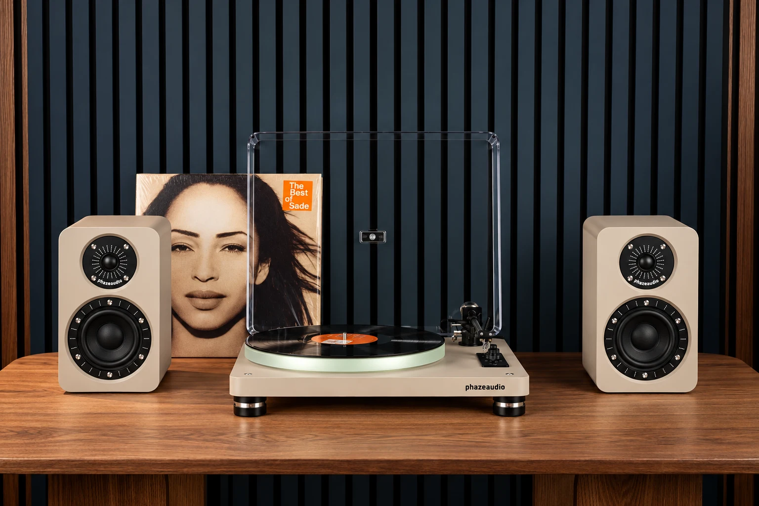 The first active speaker model from Phaze Audio combines a switchable MM phono stage with wired digital inputs, Bluetooth 5.2 and compact two-way cabinets.