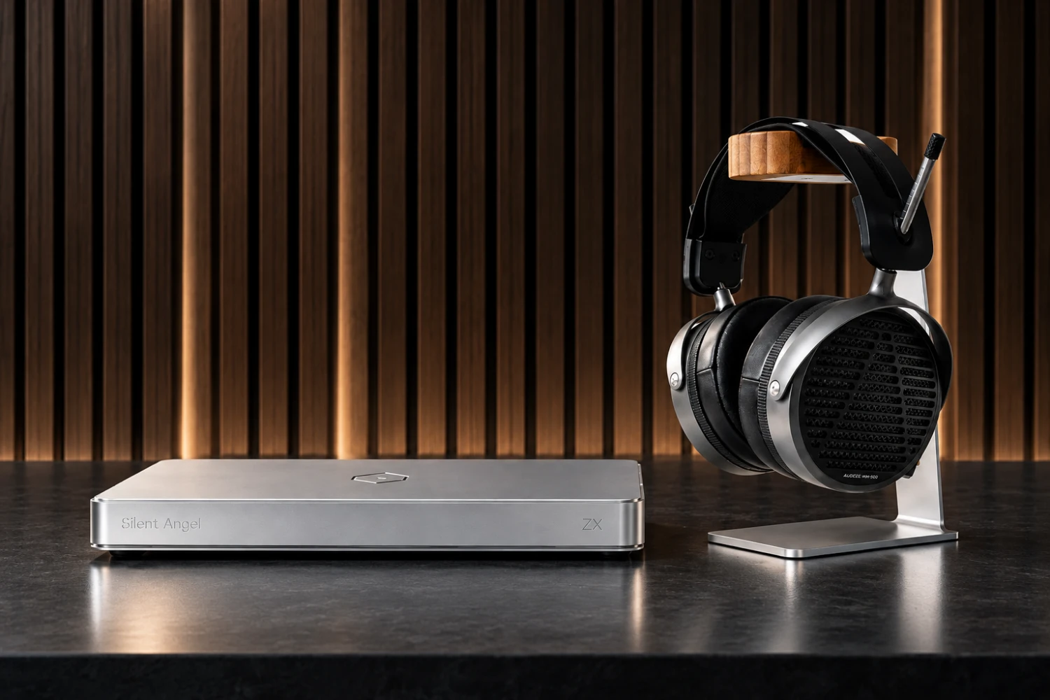 The Silent Angel Rhein ZX brings server, music storage and digital transport duties together in a fanless aluminum component designed for systems with an external DAC.