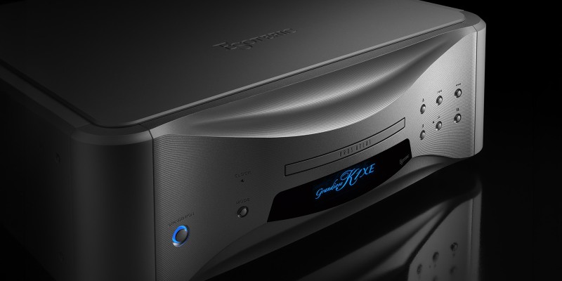 Inside the Grandioso K1XE: Esoteric Builds Its Flagship Around Disc Control, a Discrete DAC and Modular Power 24 Wide dark studio view of the Grandioso K1XE front, top panel and controls